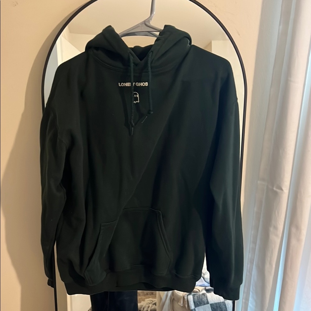 COPY - Lonely Ghost Green Hoodie Sweater